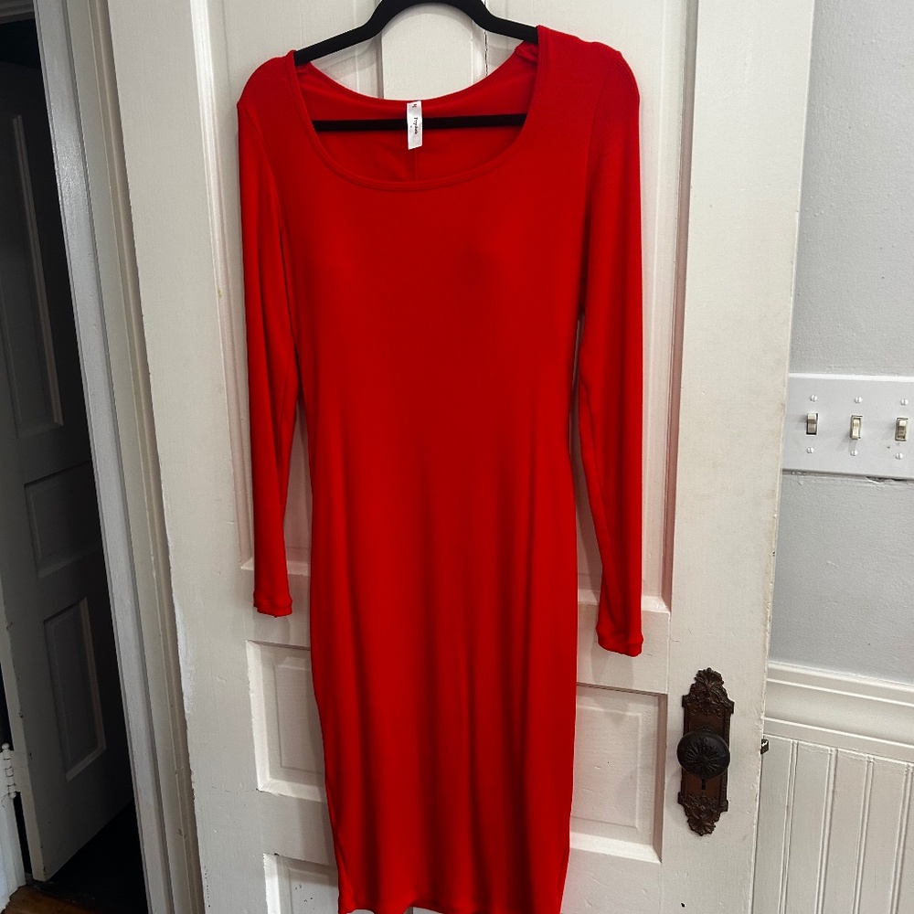 Popilush Orange Shapewear Dress